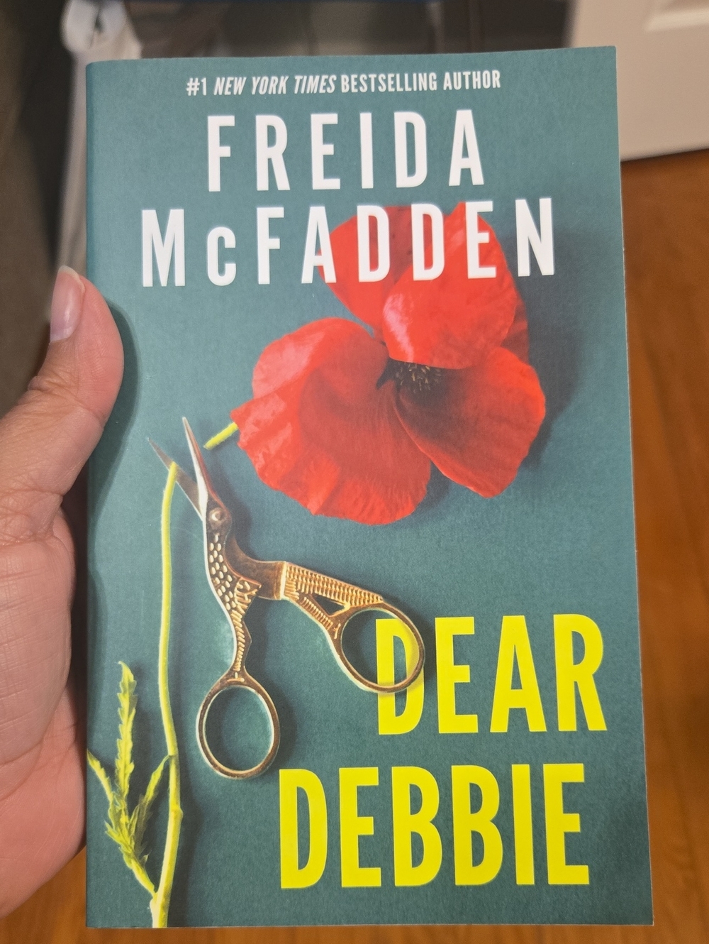 Dear Debbie - Green Cover with Red Flower Brand New